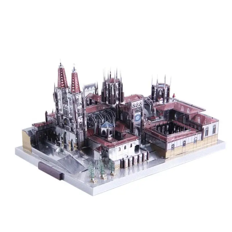 

3D Cathedral Puzzles Action Figures DIY Assemble Model Kits Church Kids Toy Jigsaw Creative Toys Kid Educational Collection Toys