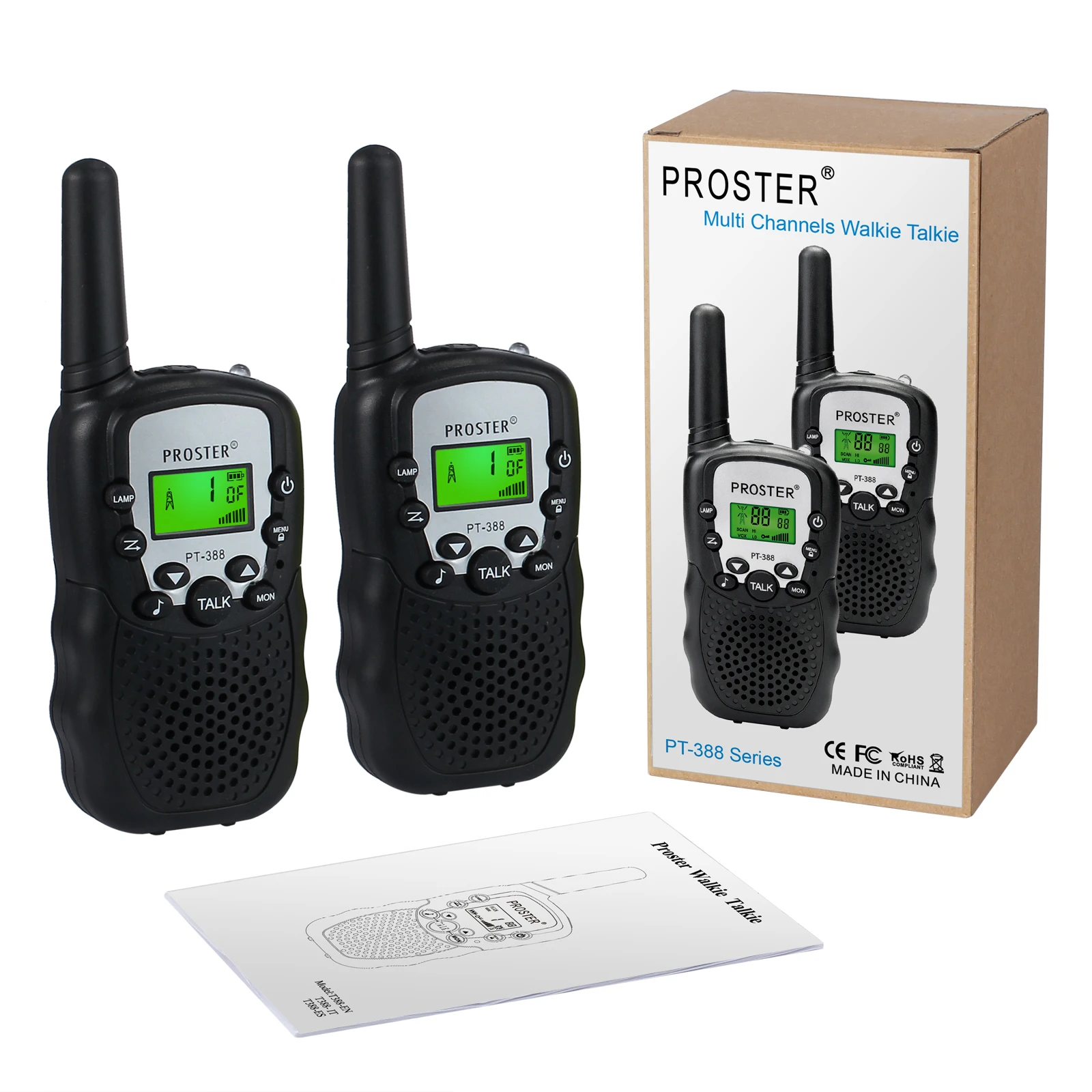 Neoteck 2 Twin Pack T 388 UHF 446MHz Автоматическая Многоканальная Беспроводная рация 3 км