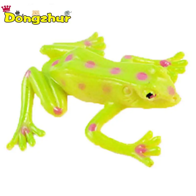 

1pc High Quality PVC Simulation Frog Color Random Small Animal Model Spoof Scary Toy Mini Frog Children Novelty Toys ingbaby