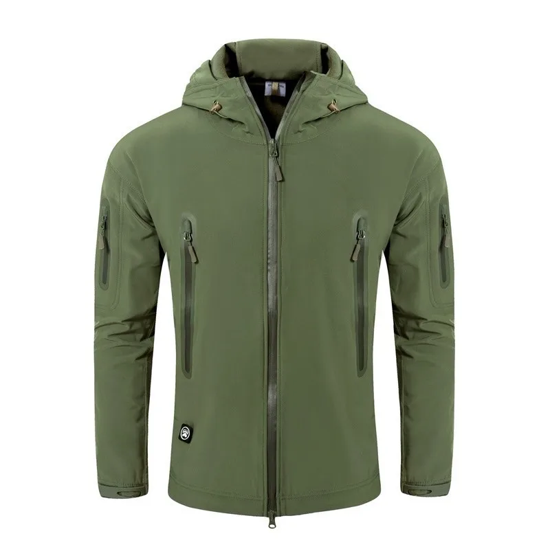 

Softshell jacket Army SWAT Military Jacket Men Winter fleece Windbreaker Shark Skin Outdoor Waterproof Fishing camping Men Coat