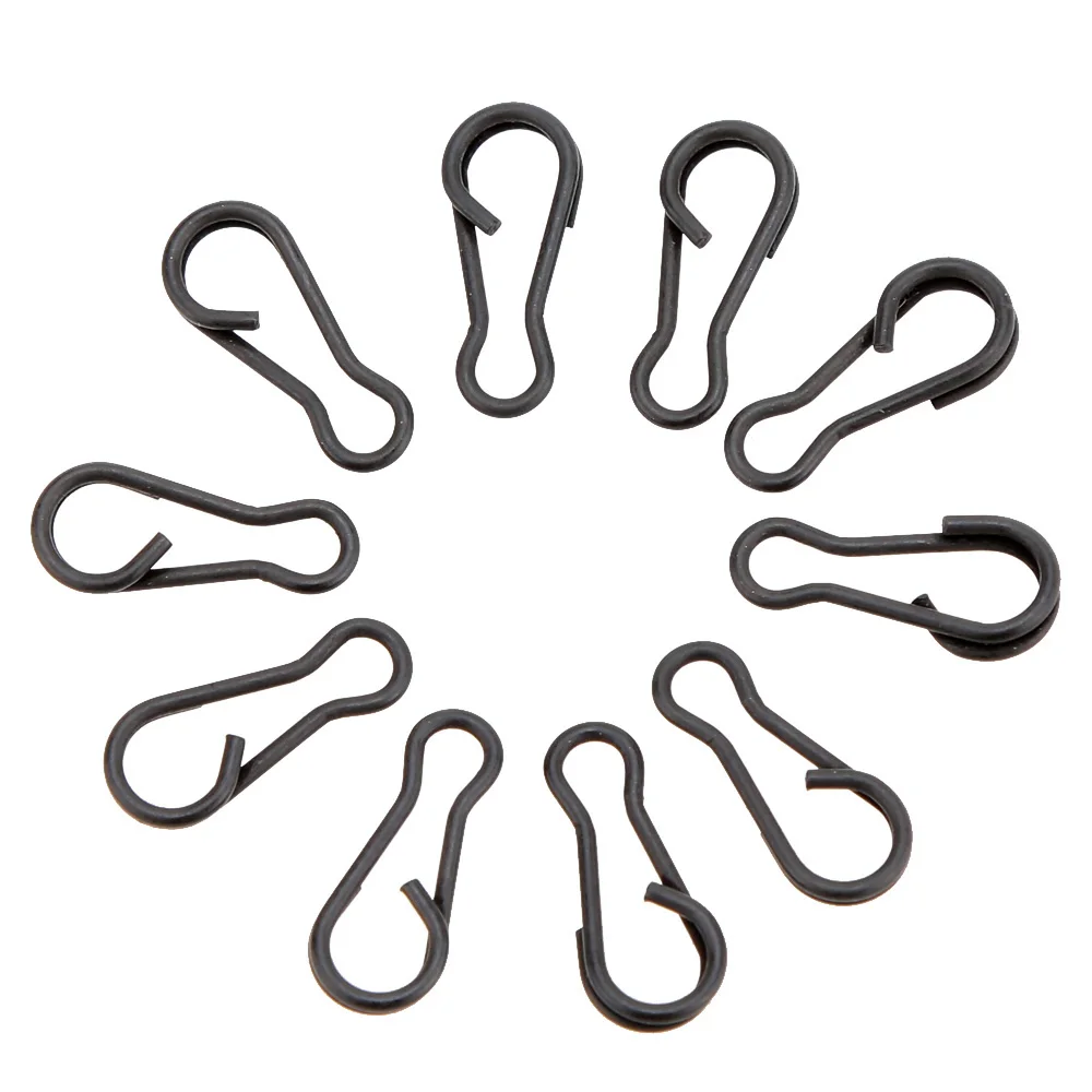 

100Pcs Quick Link Clips for Carp Fishing Tackle speed links swivel quick change fishing hook snap Carp terminal tackle