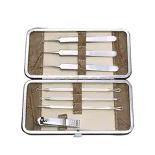 7 шт. набор инструментов из нержавеющей стали для удаления акне и угрей Профессиональный инструмент для ухода за лицом дропшиппинг