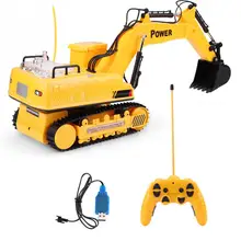 8060 12 каналов экскаватор на дистанционном управлении грузовик-экскаватор RC инженерный автомобиль с огнями и музыкой