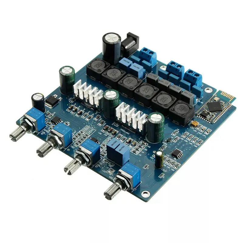 Tpa3116 2 1 50Wx2 + 100 Вт Bluetooth Csr4.0 класса D усилитель мощности с акриловым чехол|Усилители