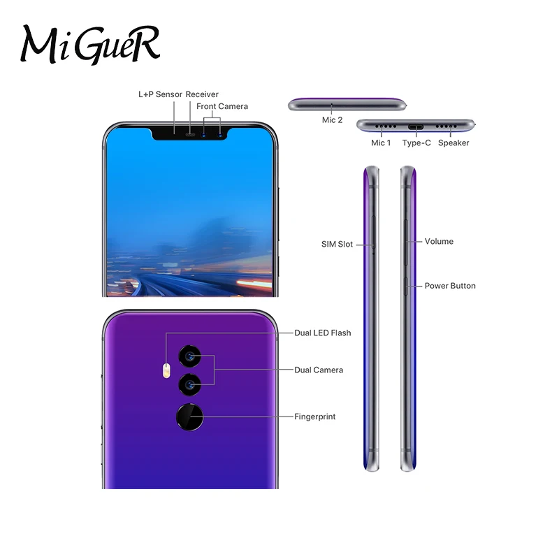 UMIDIGI Z2 SE Global Edition 6 2 &quotHD + полноэкранный мобильный телефон Android 8 1 Helio P23 4G 64G F1.7