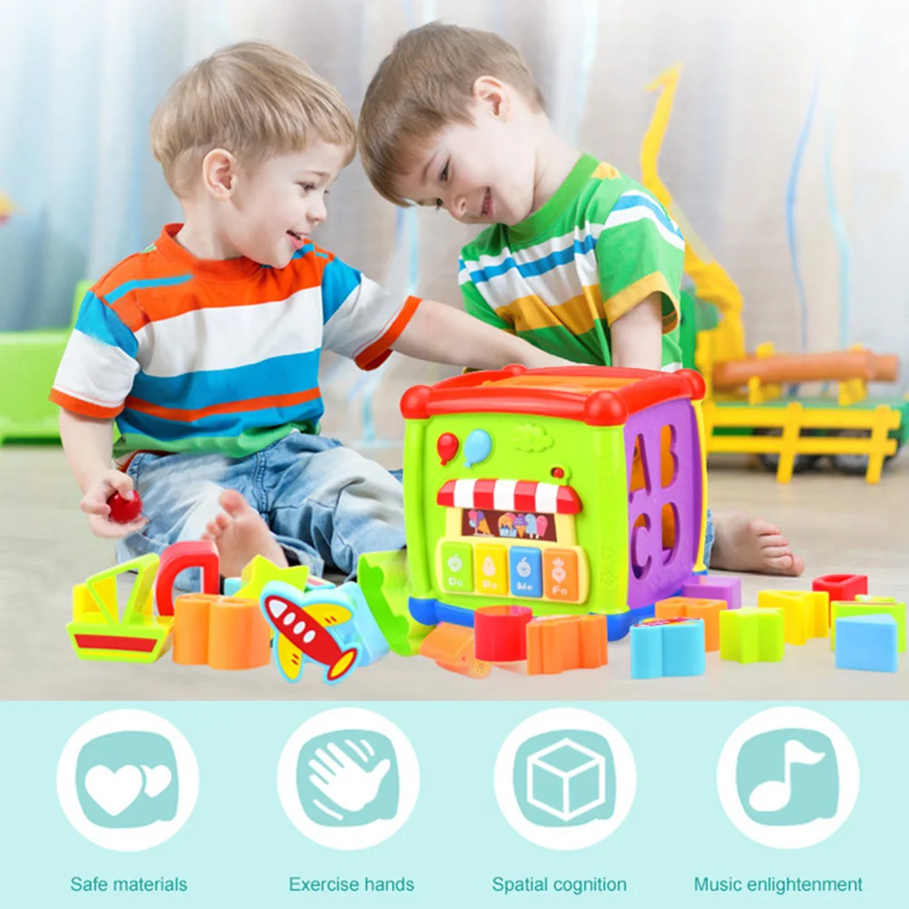 Baby Child Early Education Multi-pattern Soft Building Blocks Cubic Plush Toys