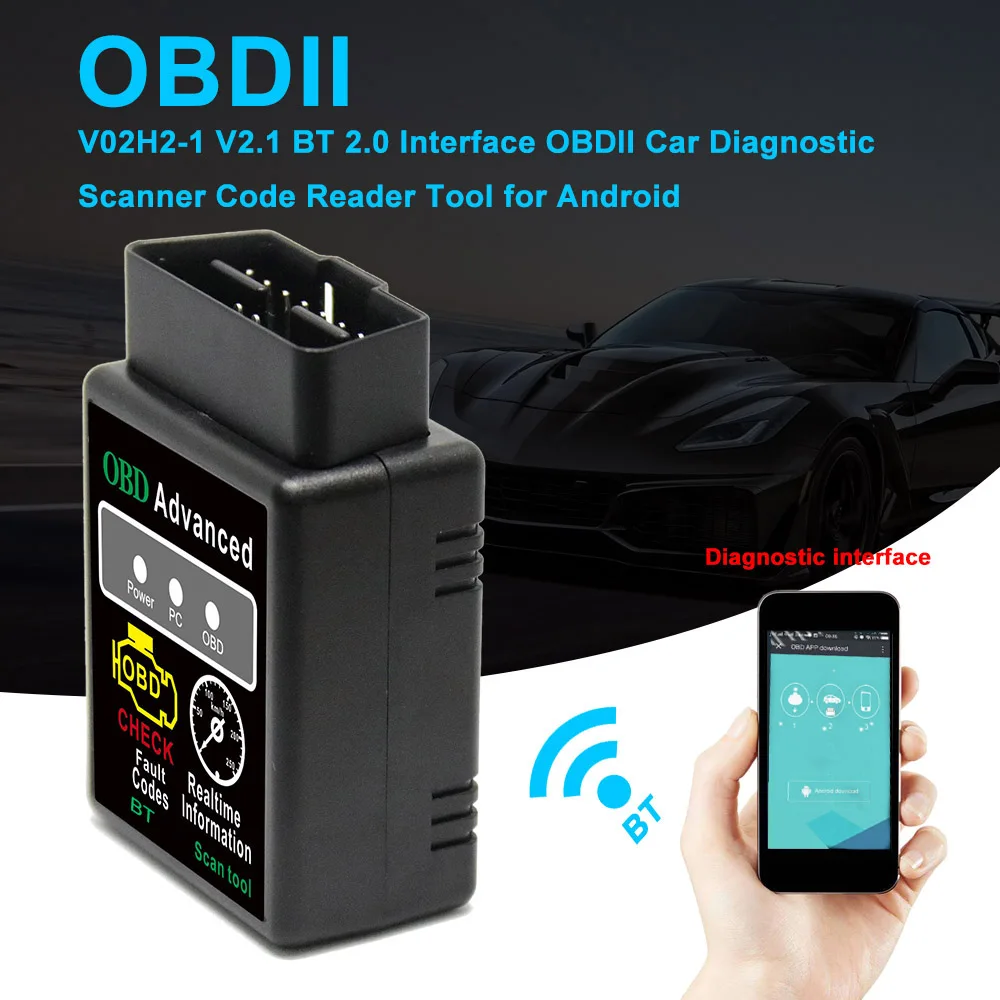 

KKMOON mini OBD ELM327 Bluetooth OBD2 OBDII CAN BUS Check Engine Car Auto Diagnostic Scanner Tool Interface Adapter For Android
