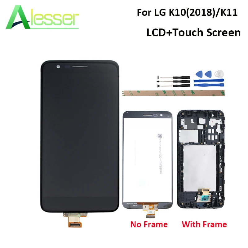 

Alesser For LG K10 2018 LG K11 LCD Display And Touch Screen With Frame Assembly Replacement For LG K11 Accessory 5.3'' +Tools