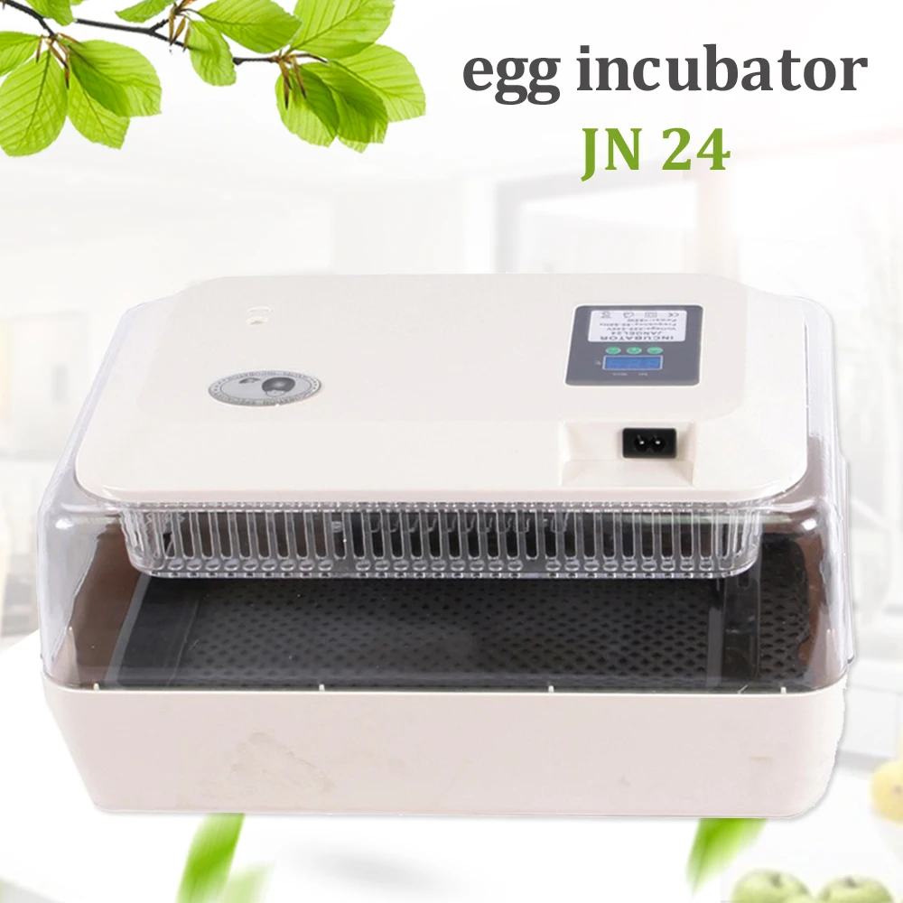 

Mini 24 Eggs Incubator Poultry Automatic Incubation Chicken Brooder Hatcher Digital Clear Temperature Control Hatchery