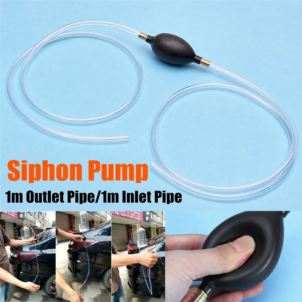 

Manual Hand Siphon Pumps Hose Gas Water Liquid Transfer Pump Pipe Car Fuel Oil Kit Portable Garage Fish Tank Pumps Accessories