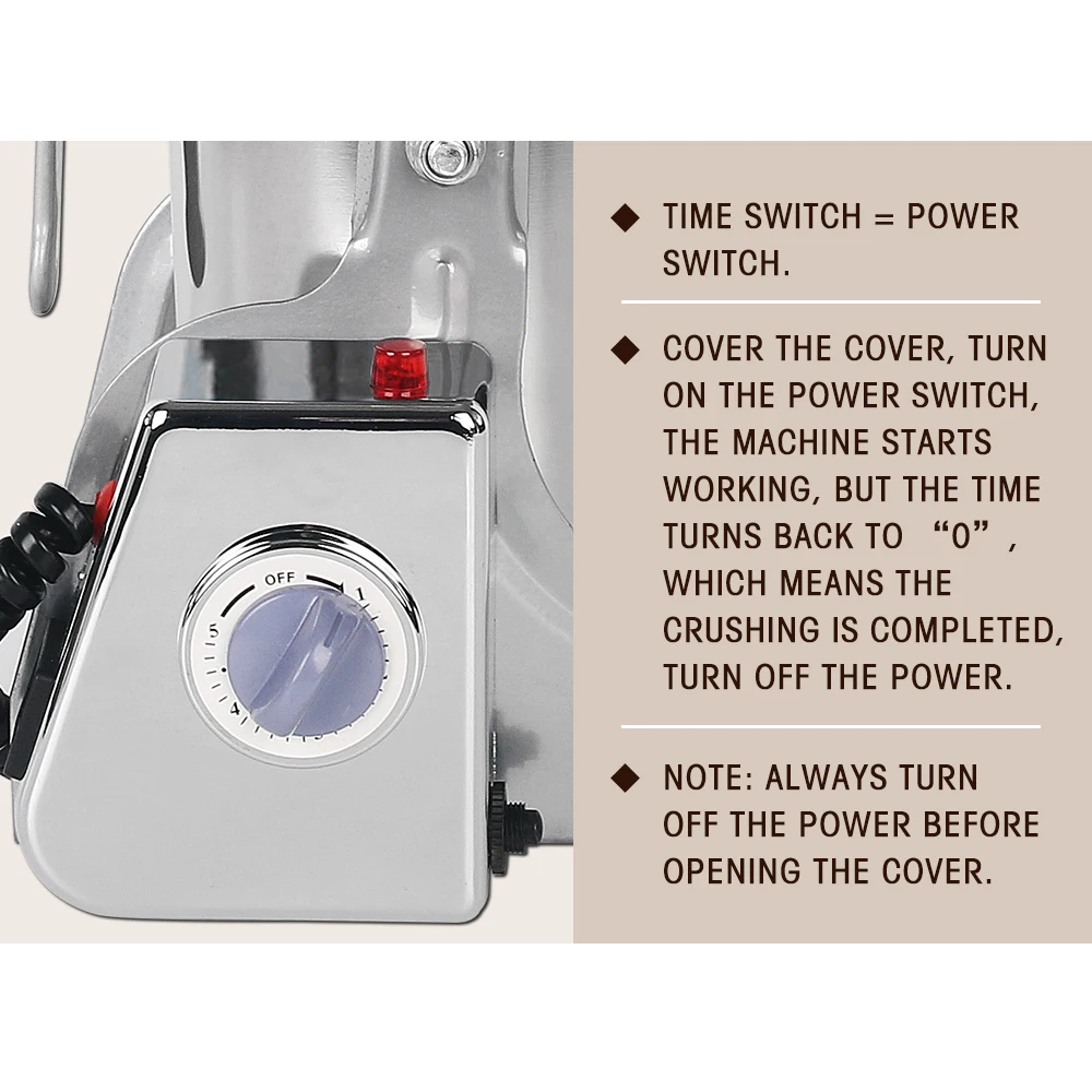 ITOP Swing Type 750g Pulverizer Machine 2500W Automatic Mill Herb Grinder Electric Grain Grinder Food Processors 110V 220V