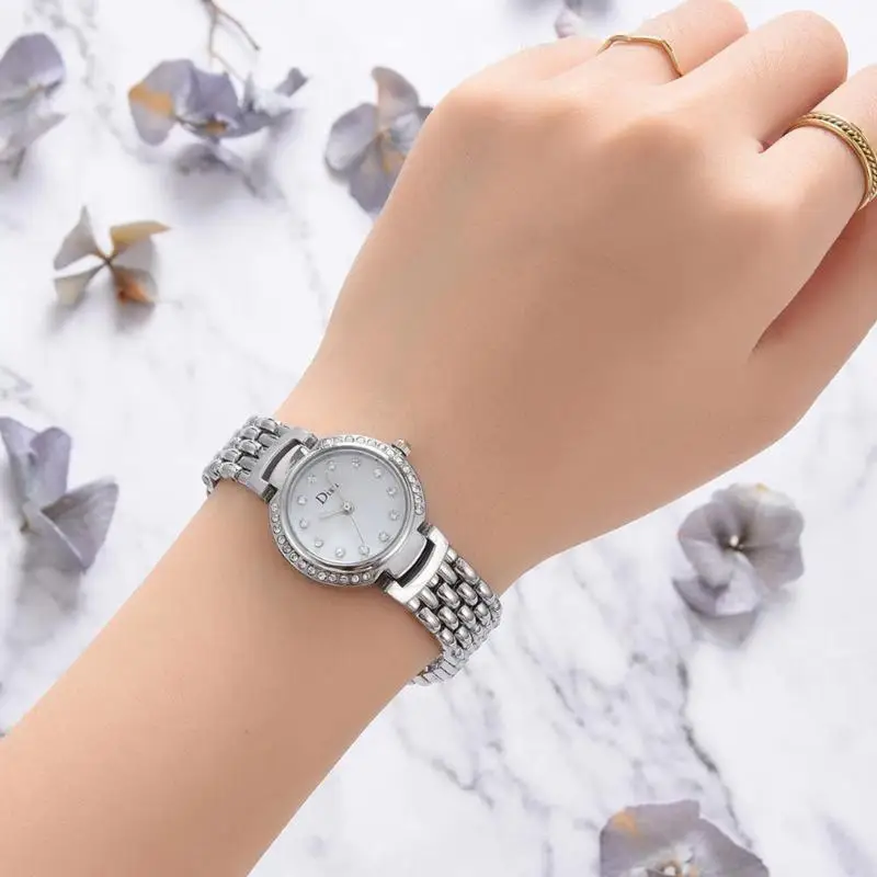 

DISU Luxury Crystal Wristwatch Women Quartz Casual Dress Bracelet Watches