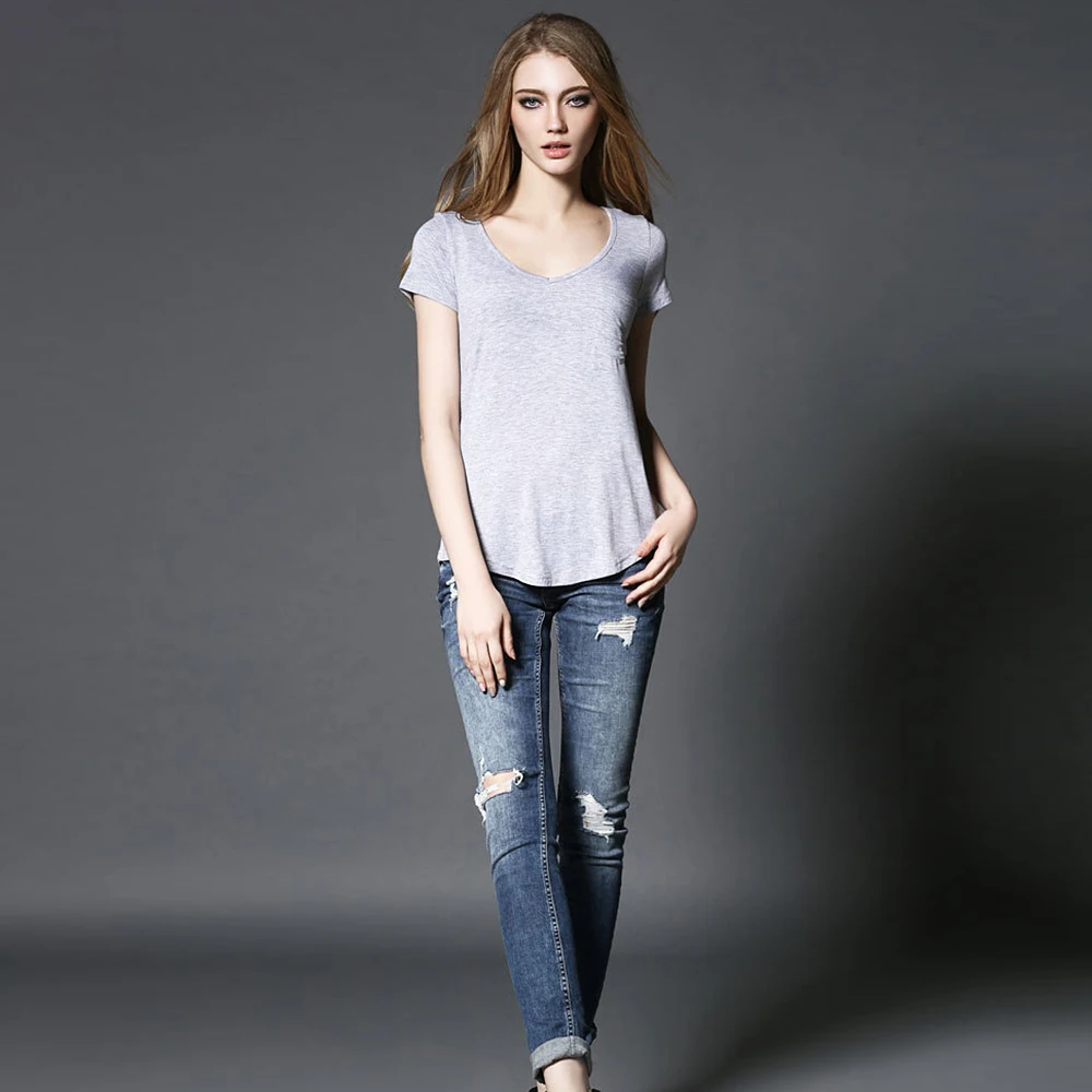 Летняя женская футболка с коротким рукавом хлопковая круглым вырезом Camisetas Mujer