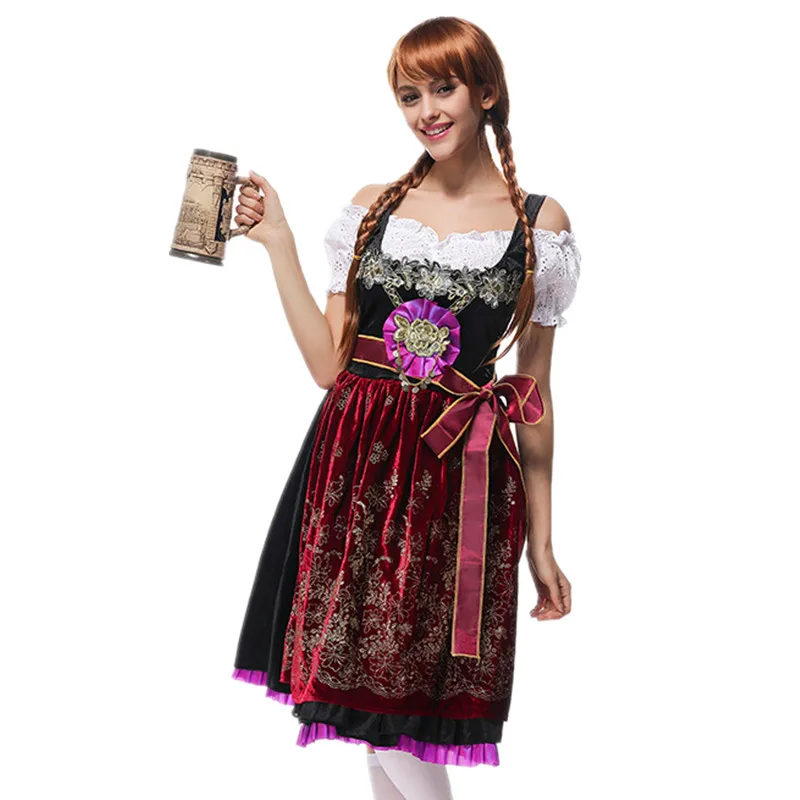 Женский костюм для вечеринки в честь Хэллоуина Bavarian Oktoberfest|Праздничные костюмы| |