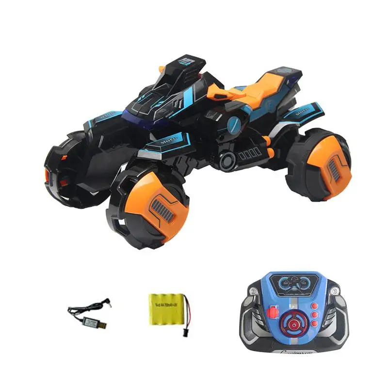 

Rechargeable Remote Control Transformation Car Stunt Car Toy One - Button Transforms into Robot Gesture Sensor Toy for Children