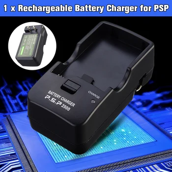 

Brand New DC 4.2V Black Home AC Wall Charger Adapter Rechargeable Battery for PSP 1000 2000 3000 High Quality Charger Set