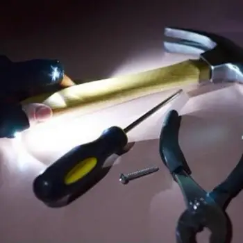 

Adeeing Car Bike Tire Repair Tool Night Fishing Glove with LED Light Rescue Tools glove lamp Magic Strap Fingerless Glove
