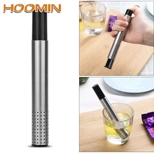 HOOMIN Reusable Stainless Steel Teapot Spices Soup Tools Coffee Loose Leaf Herbal Holder Tea Stick Tea Infuser Strainer Filter