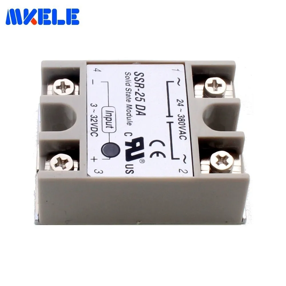Ssr 25da Dc 25A 3 32v To 24 380v Ac трансформатор напряжения мягкий пусковой электромагнитный