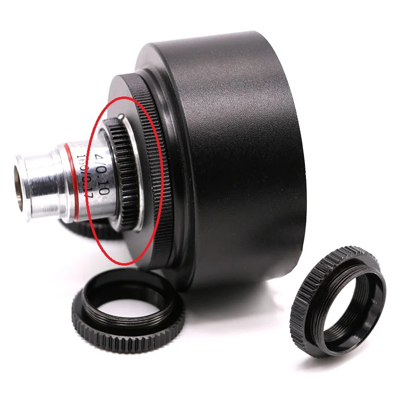 CS-C C-RMS Adapter Ring Objective Lens Adapter RMS to C CS Thread C-Mount for Industrial Camera M20 M25  Macro Photography