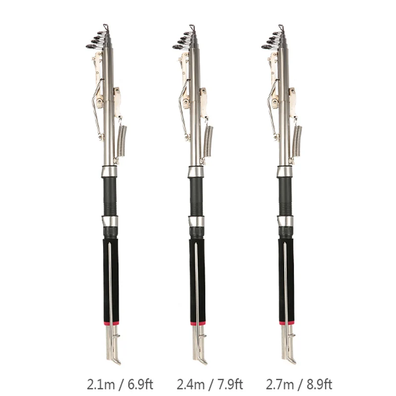 

2.1/2.4/2.7m Fishing Rod Adjustable Telescopic Automatic Pole Sea Shore River Lake Fishing Tackle Canaas De Pescar