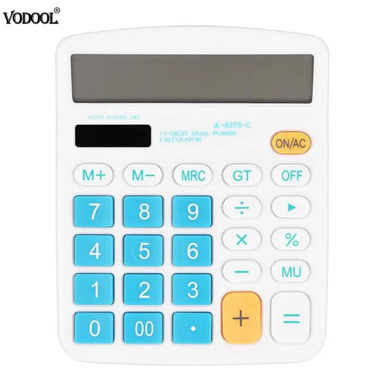 12 الرقمية الشمسية وظيفة حاسبة الأعمال المحاسبة الإلكترونية المحمولة حاسبة 7 بطاريات الرياضيات لوازم مكتبية 12 الرقمية الشمسية وظيفة حاسبة الأعمال المحاسبة الإلكترونية المحمولة حاسبة 7 بطاريات الرياضيات لوازم مكتبية