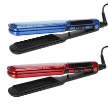 100-240 v Профессиональный Цвет золото щипцы для утюжки для волос качество 2-в-1 для завивки волос и выпрямитель утюжок для волос, стиль