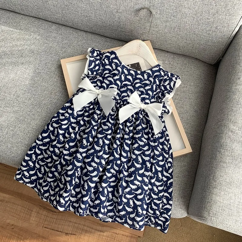 Детские платья для девочек; летнее платье; модное хлопковое школьное платье с цветочным рисунком; вечерние платья с оборками для дня рождения; детское платье; бутики; YBP