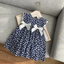 Детские платья для девочек; летнее платье; модное хлопковое школьное платье с цветочным рисунком; вечерние платья с оборками для дня рождения; детское платье; бутики; YBP