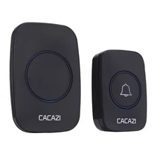 Waterproof Home Wireless Doorbell Smart LED Light Calling Bell Remote Control Button Music Digital Door Bell US EU Plug eu us plug in wireless waterproof door bell 36 tunes remote control doorbell home security led light doorbells with no battery