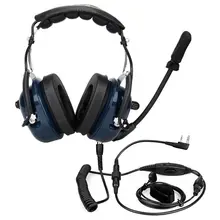 Шумоподавление авиационный микрофон гарнитура рация динамик Vox Регулировка громкости для Kenwwod Baofeng UV-5R Retevis H7