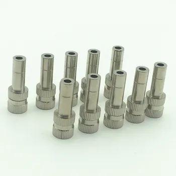 

5-15bar 6mm Mist Cooling Slip Lock Brass Nozzles Drip-Free Misting Nozzle for Misting Fogging Spray Sprinkler 0.2mm-0.6mm