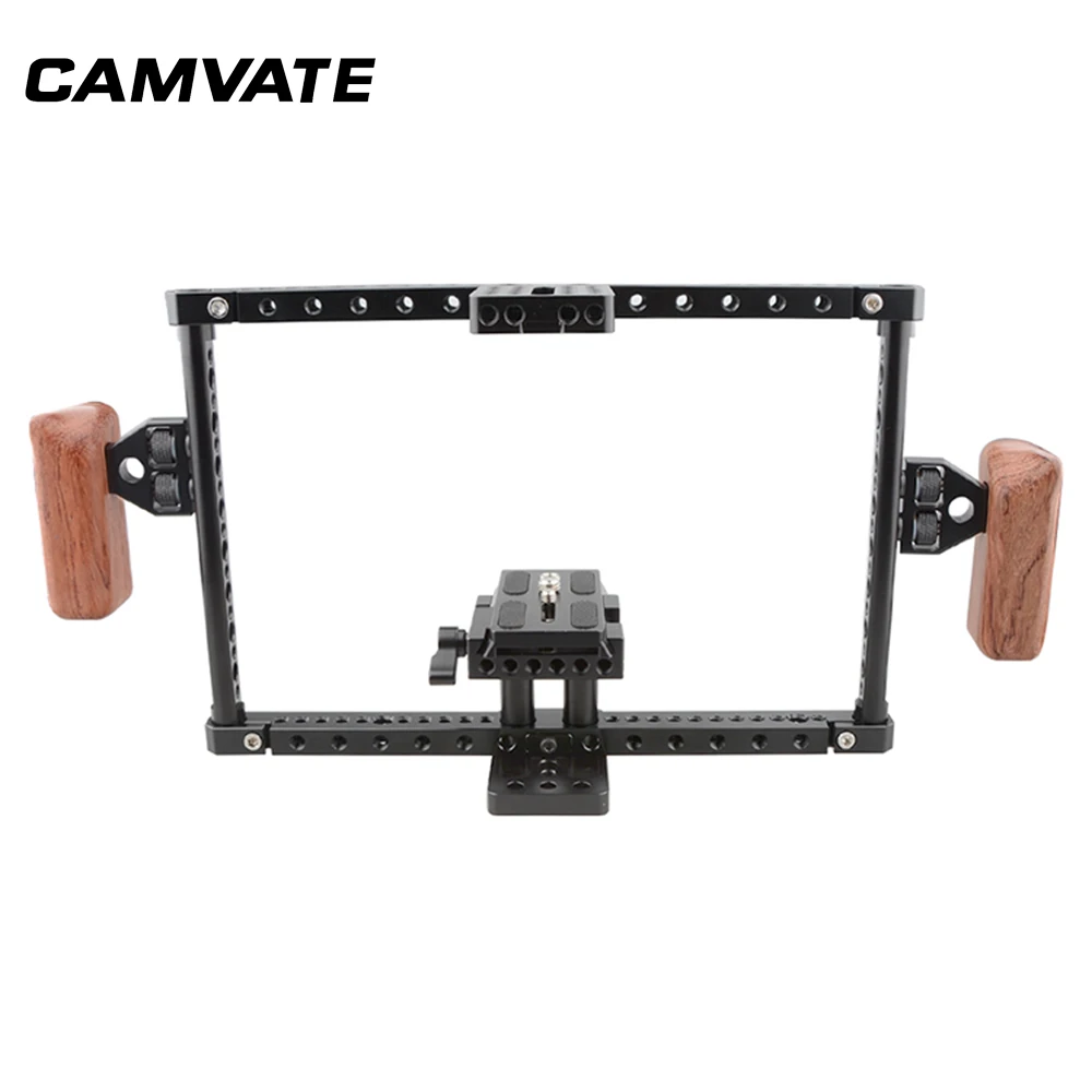 Камера CAMVATE DSLR клетка рукоятка комплект универсальный для 60D 70D 80D GH5 a7II