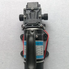 10LPM small electric high pressure dc 12v 24v water pump 120w self priming diaphragm water pump with built in fan nutrient priming in mungbean