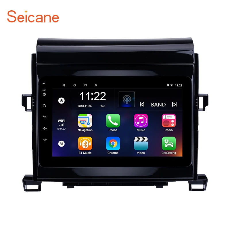 Seicane Android 8 1 четырехъядерный автомобильный радиоприемник GPS Navi для 2008 2014 Toyota ALPHARD