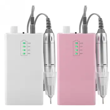 

30000 RPM Portable Electric Nail Drill Machine Rechargeable Cordless Manicure Pedicure Set For Nail Equipment UE/US Plug a