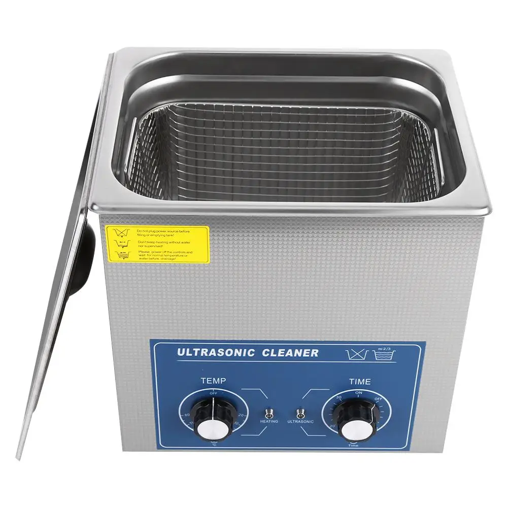 

14L 220V Stainless Steel Mechanical Ultrasonic Cleaner Bath Heated & Timer Cleaning Tank Machine with Basket For Jewelry Watch