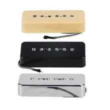 Novo 1 pçs vintage alnico 5 captador de guitarra soapbar p90 p 90 captador acessórios guitarra pescoço/ponte, cromo/preto/amarelo escolher