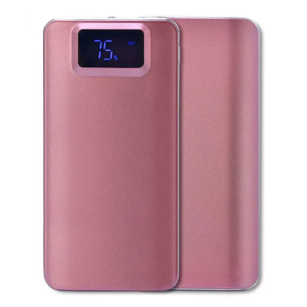 Fashion 20000mah Battery Charger External Battery Quick Charge Dual USB LCD Power Bank Portable Phone Charger For Xiaomi iPhone