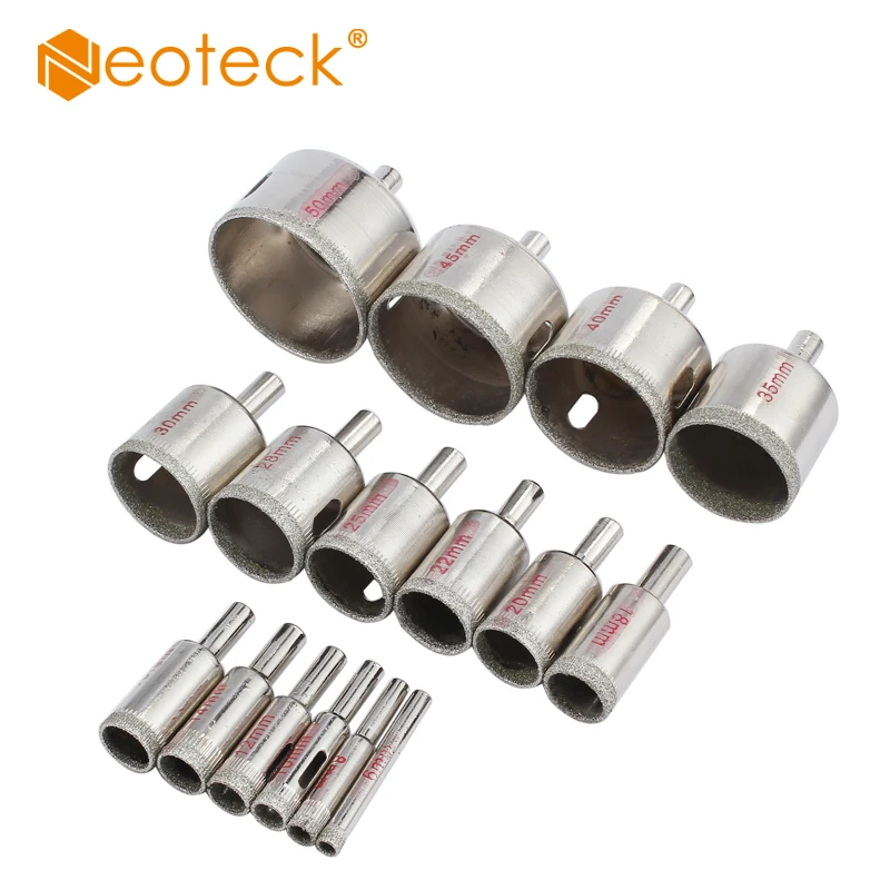 (Отправка из Франции) Neoteck 16 шт./компл. 6 мм 50 Алмазное покрытие кольцевая пила
