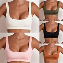 Новинка, 5 цветов, женский сексуальный однотонный топ с бюстгальтером, женский купальник бикини, жилет, пляжный купальник, S-XL