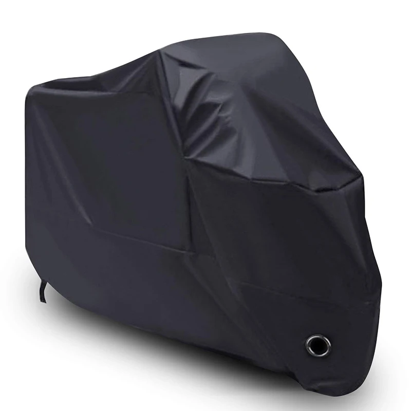 

Waterproof Motorcycle Cover Shelter Rain UV All Weather Protection 190T Polyester Taffeta