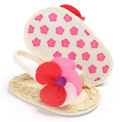Pudcoco/ детская обувь для маленьких девочек из ротанга, Нескользящие сандалии для малышей