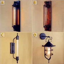 Candelabros Led industriales de estilo Loft para iluminación de pared de escalera Vintage Retro antiguo, candelabros para luces de pared, lámpara de diseño para el hogar