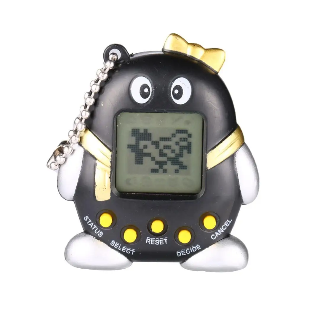 

Child Keychain Electronic Tamagotchi Virtual Tiny Pet Classic Toy Child Adult Penguin Shape Game Machine