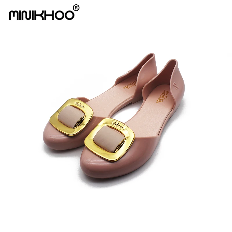 

Mini Melissa 3 Color Square Buckle Parent-child Sandals 2019 Summer W Sandals Breathable Melissa Shoes High Quality