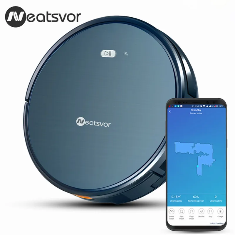 NEATSVOR X500 робот пылесос 1800 PA порошковый всасывающий волос домашняя сухая влажная
