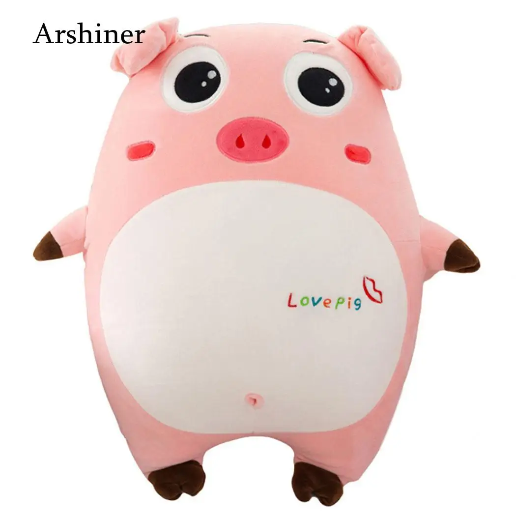 40cm/15.7" Pink Pig Plush Toy Pig Doll Pillow Stuffed Animal Soft Birthday Gift