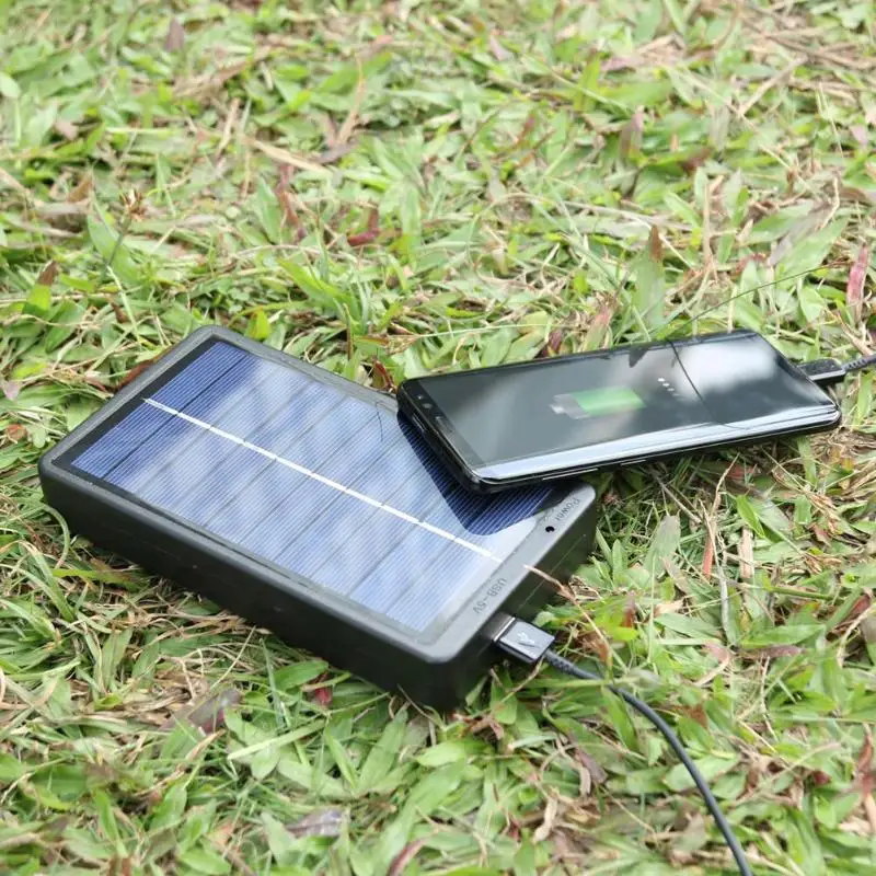 2W Solar Battery Panel Charger with Base for 1 2 Section 18650 Battery Rechargeable Charging Mobile Phone USB Lights Charger 