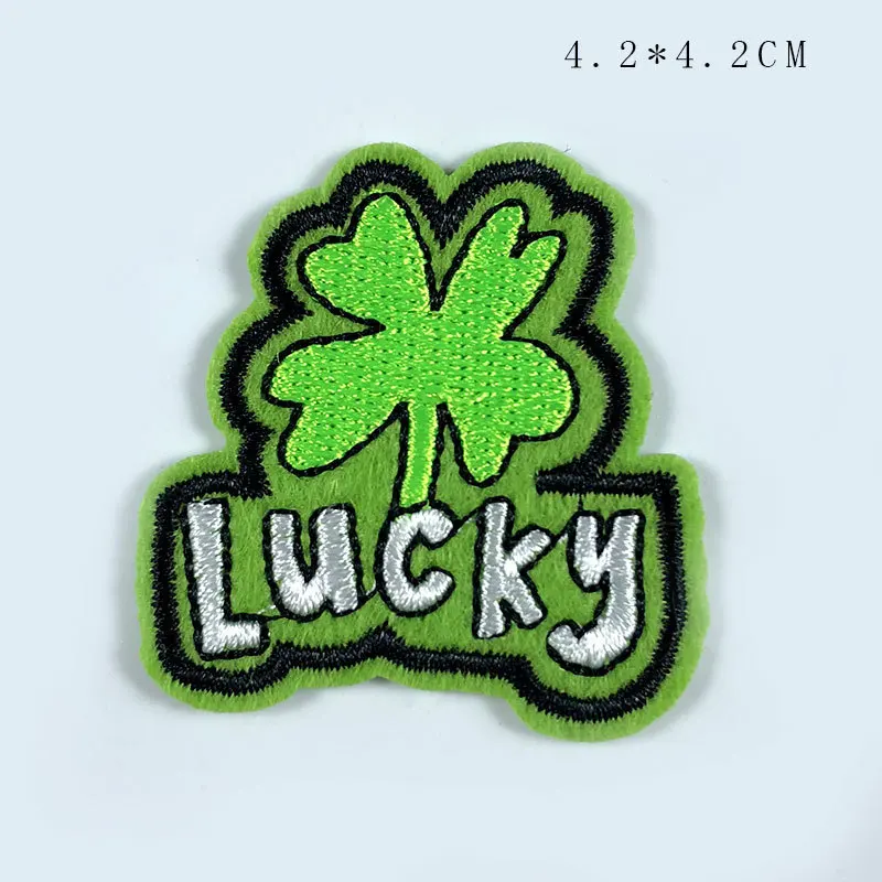 Fine cute lucky clover embroidery patches iron on appliques for Fine cute lucky clover embroidery patches iron on appliques for